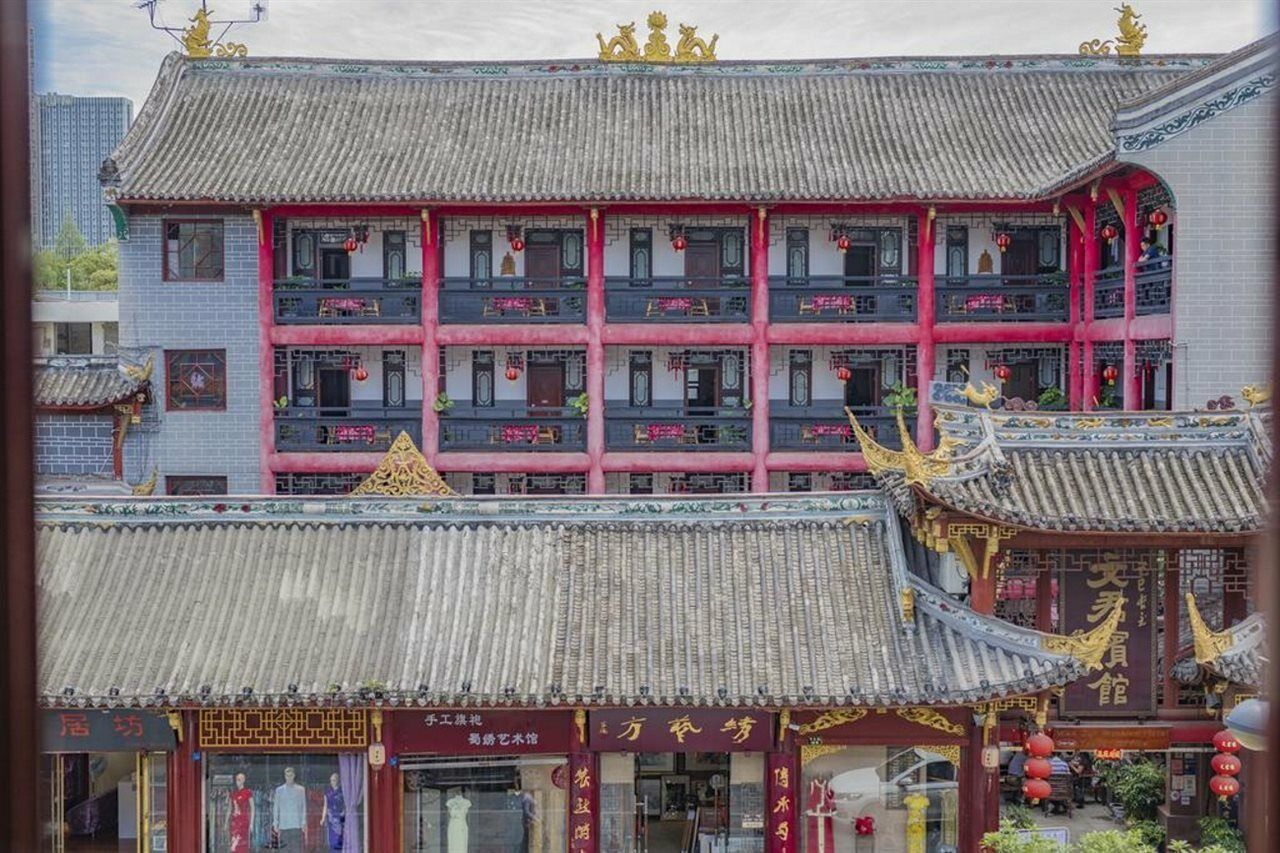 Chengdu Dreamstravelwenjuncourtyardhotel Exterior foto